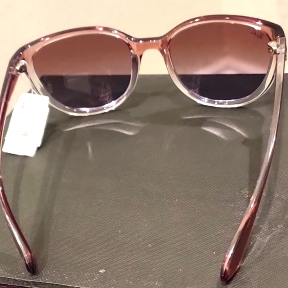 Ray-Ban Emma 59 MM Cat Eye Sunglasses- Light Brown/Gradient Violet - Picture 9 of 12